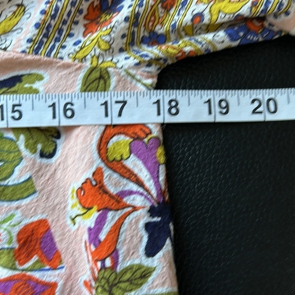 Maeve by Anthropologie Boswell Patchwork Blouse Paisley Pink Sz 0 - Picture 13 of 14